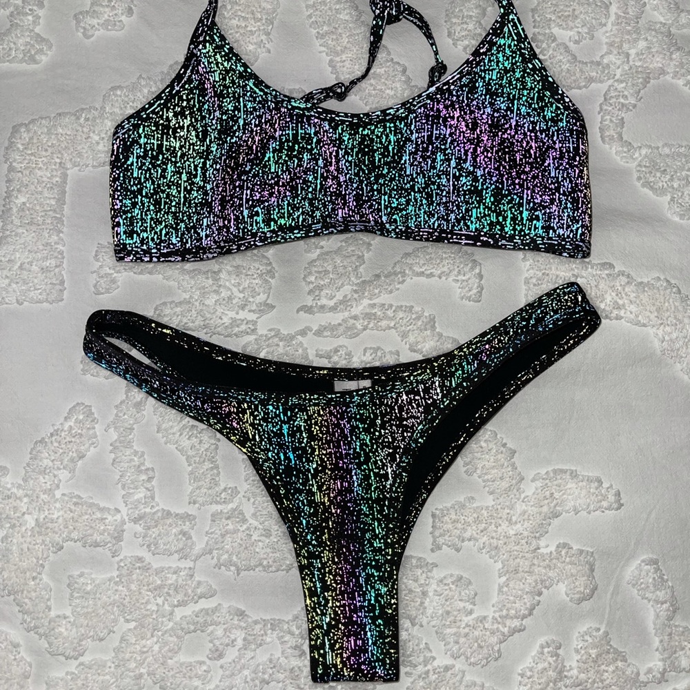 Hoaka SwimWear - Sparkling Holographic Dot Set